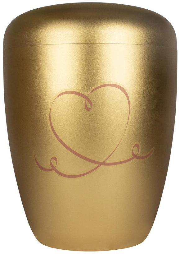 Spalt Urne Metallic Naturstoff