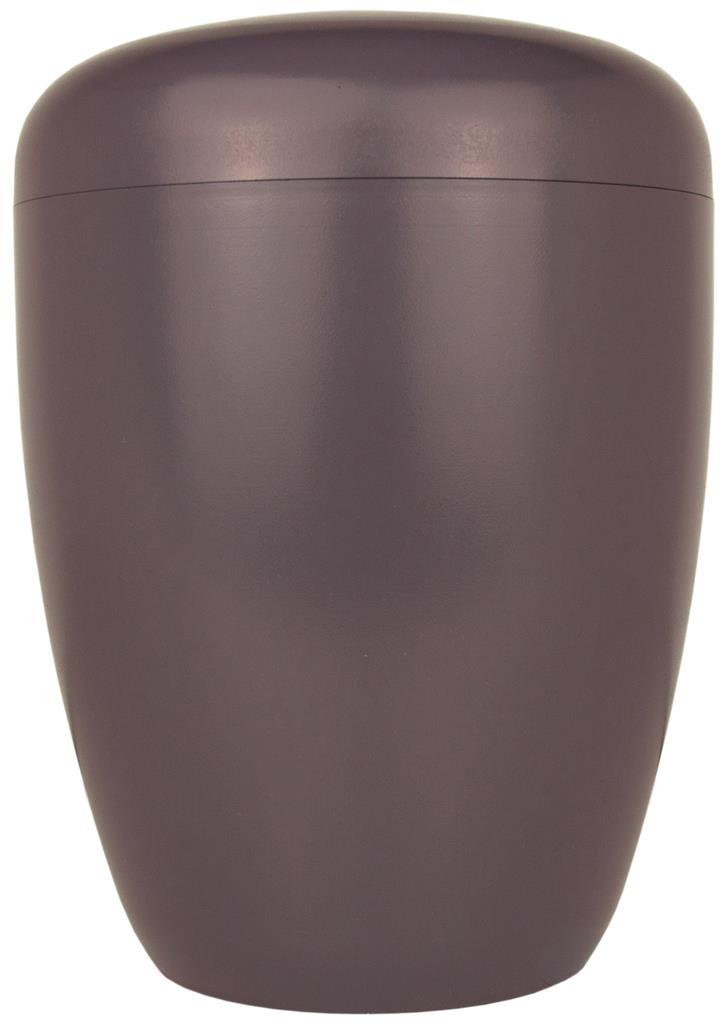 Split urn Brown lacquered natural material