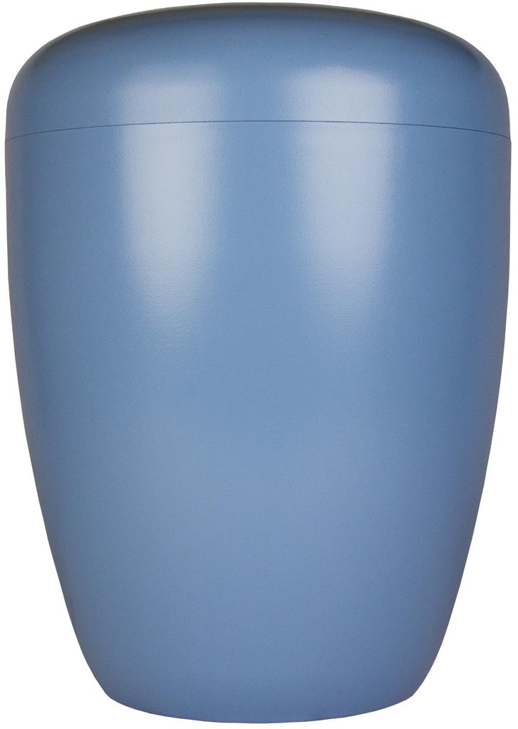 Spalt urn blue lacquered natural fabric - 0