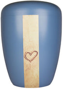 Urna Spalt laccata blu in tessuto naturale-3