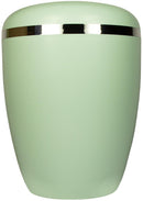 Spalt Urne Grün Lackiert Naturstoff-4