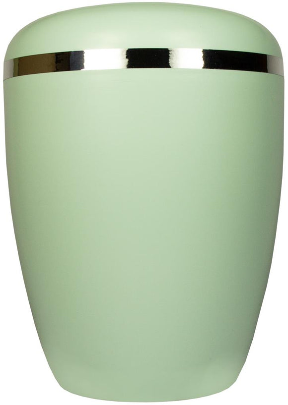 Spalt Urne Grün Lackiert Naturstoff
