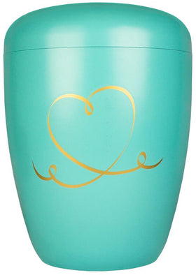 Urna di Spalto Materiale naturale laccato verde - 0