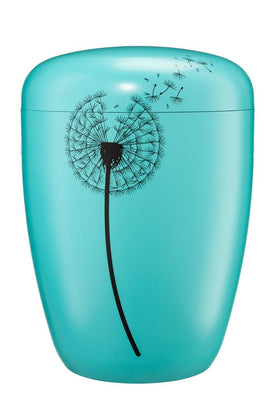 Urna di Spalto Materiale naturale laccato verde