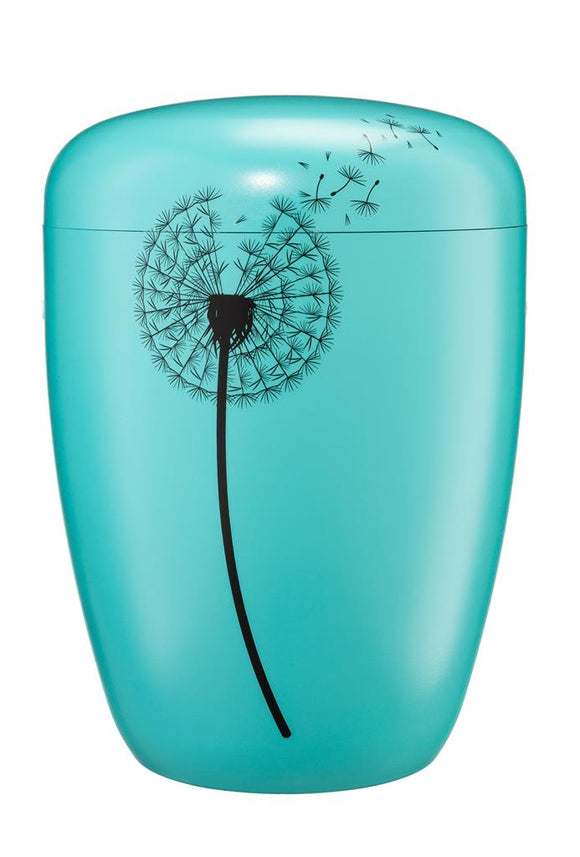 Spalt Urne Grün Lackiert Naturstoff