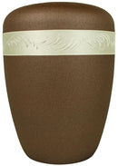 Spalt Urne Bronze Lackiert Naturstoff-2