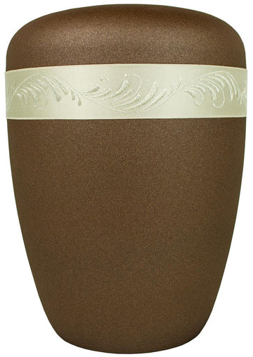 Spalt Urne Bronze Lackiert Naturstoff - 0