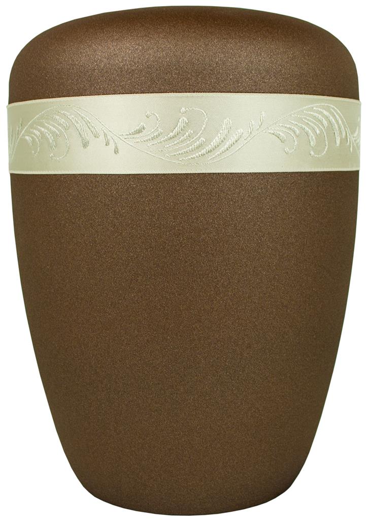 Spalt urn Bronze lacquered natural material