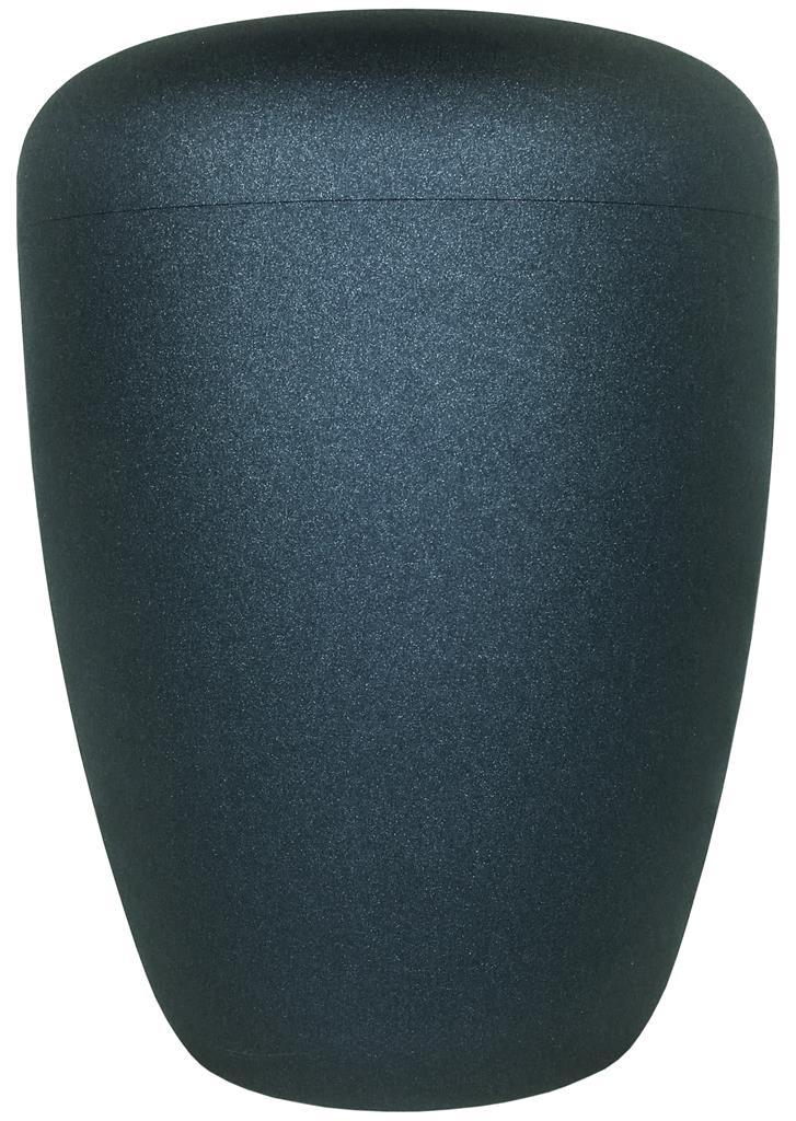 Spalt urn blue lacquered natural fabric - 0