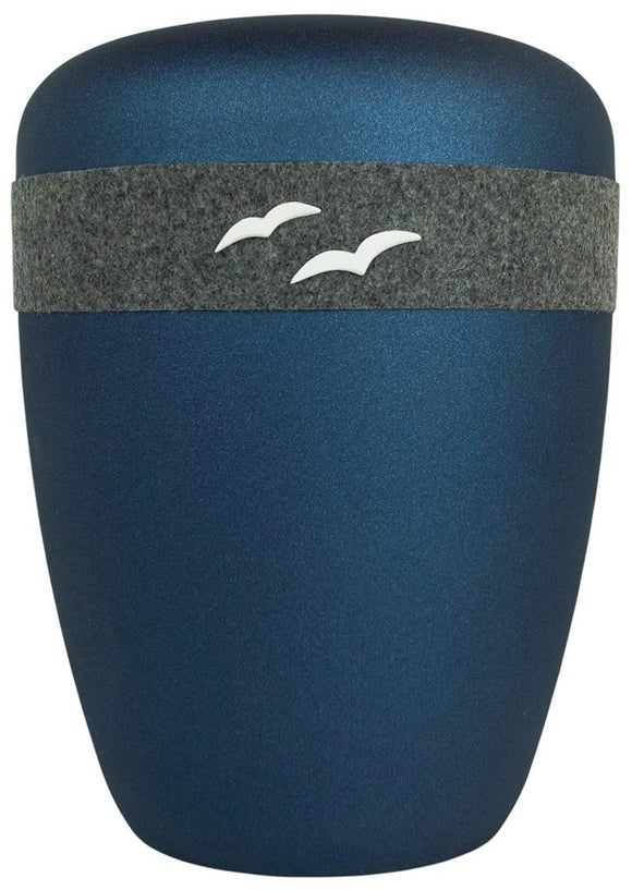 Spalt Urne 3D Emblem See Bemalt Naturstoff