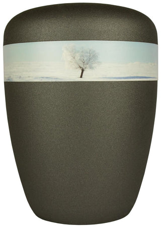 Kaufen baum-im-winter Spalt Urne Iron Lackiert Naturstoff