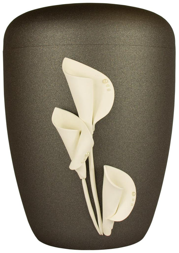 Spalt Urne 3D Emblem Pflanze Naturstoff