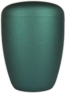 Spalt Urne Türkis Lackiert Naturstoff-3