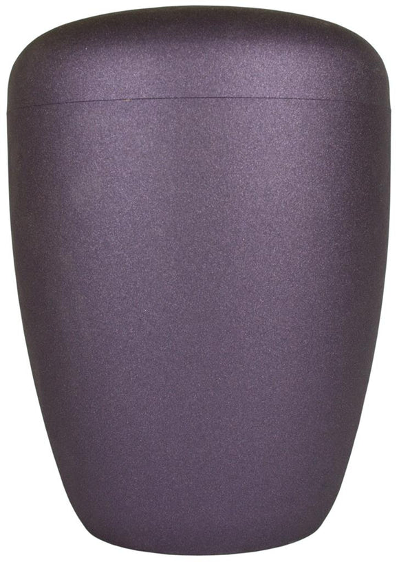 Spalt urn purple lacquered natural fabric