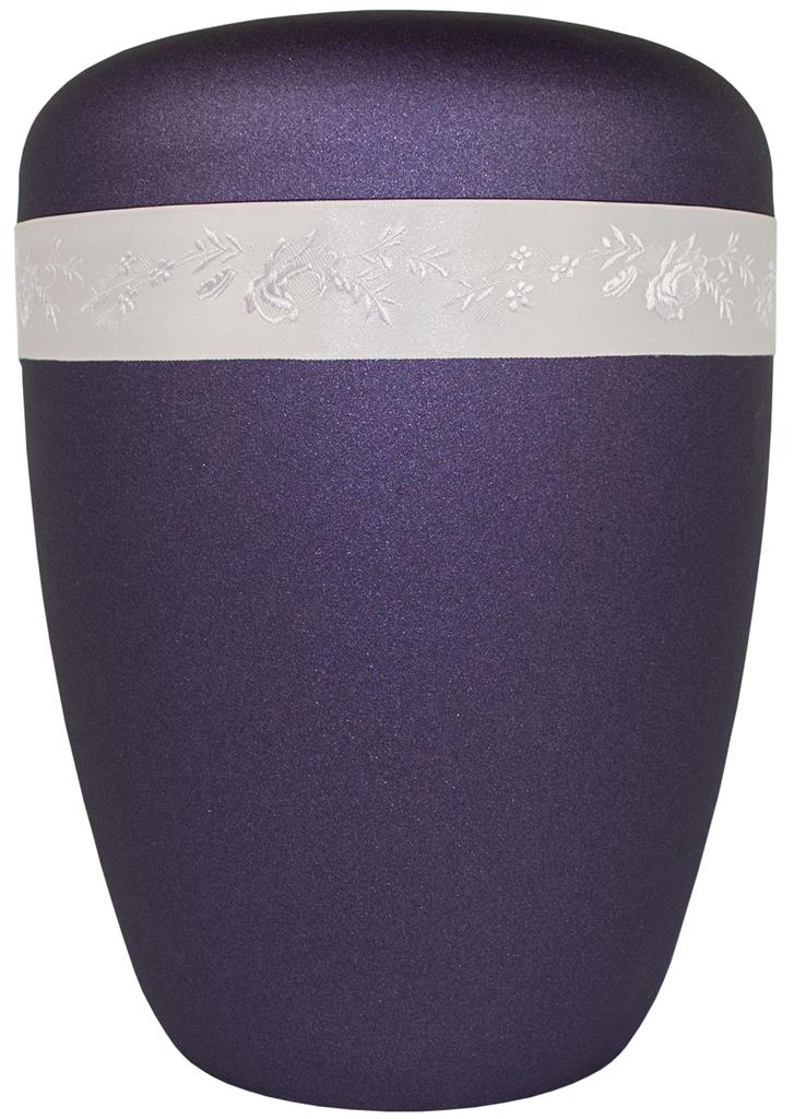 Spalt urn purple lacquered natural fabric - 0