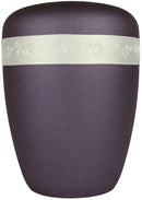 Spalt urn purple lacquered natural fabric-3