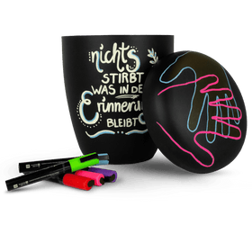 Spalt Urne Tafellack Lackiert Naturstoff - 0