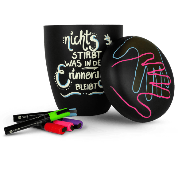 Spalt Urne Tafellack Lackiert Naturstoff