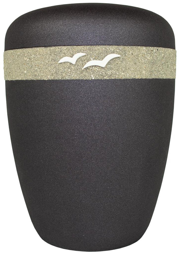 Spalt Urne 3D Emblem See Bemalt Naturstoff