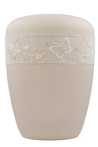 Spalt Urne Beige Lackiert Naturstoff