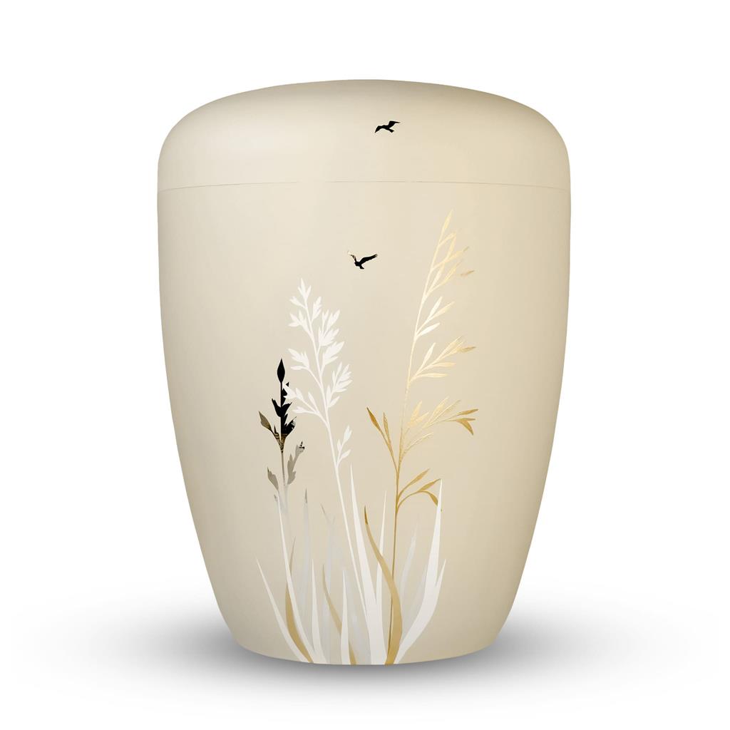 Urna Spalt Tejido natural lacado beige