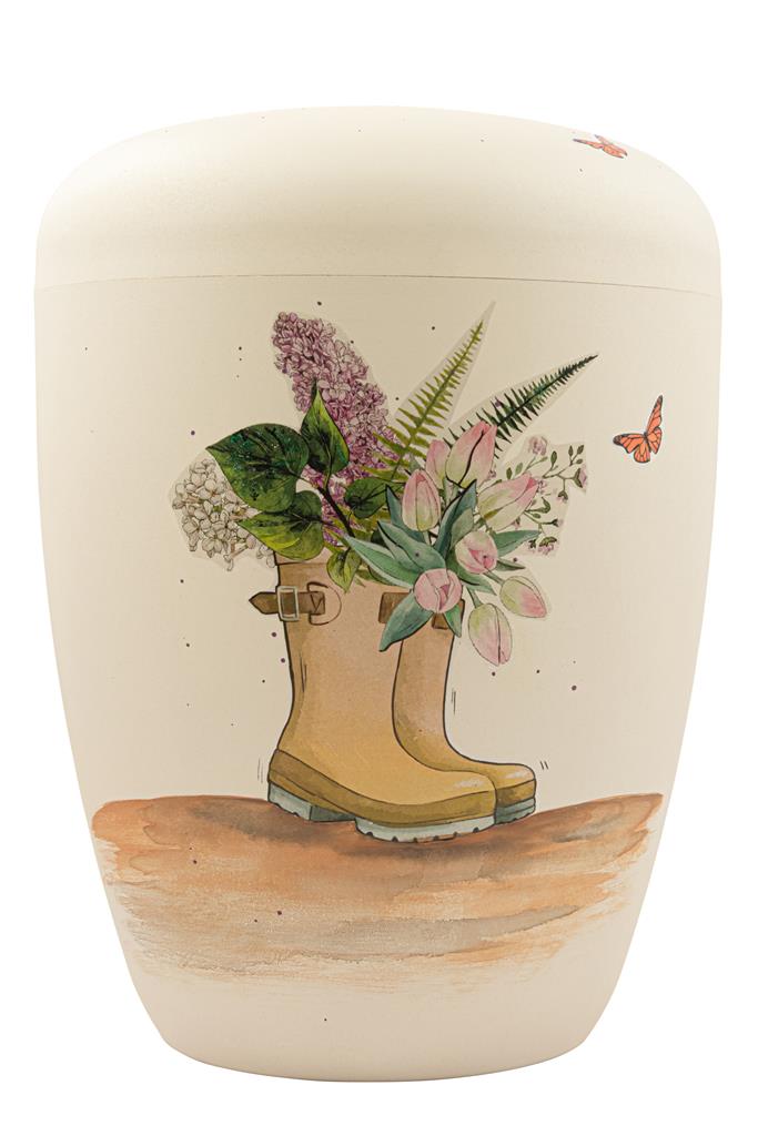 Kaufen gummistiefel Spalt Urne Seashell Lackiert Naturstoff