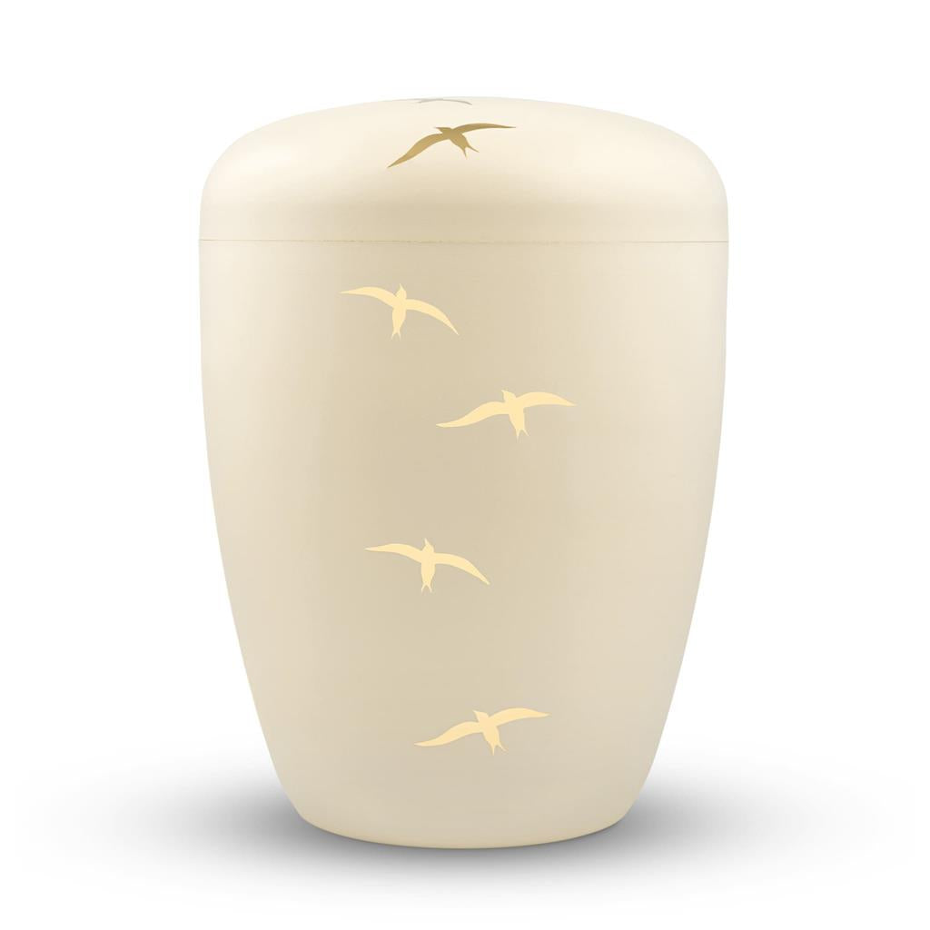 Urna Spalt Tejido natural lacado beige
