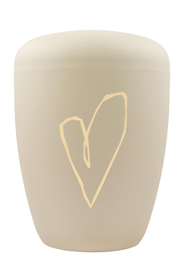 Kaufen herz-gold Spalt Urne Seashell Lackiert Naturstoff