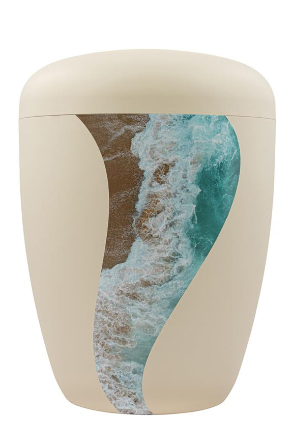 Spalt Urne Seashell Lackiert Naturstoff