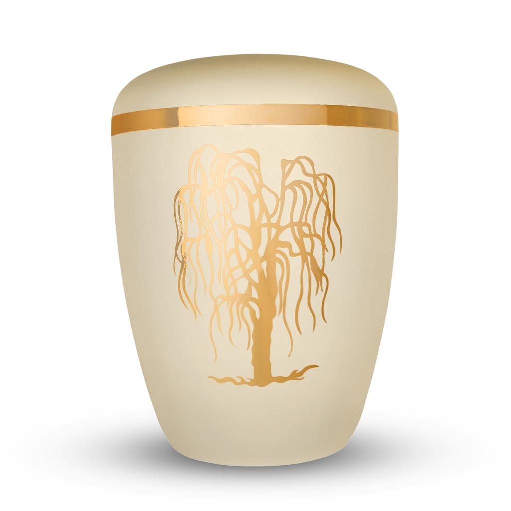 Kaufen trauerweide-goldband Spalt Urne Seashell Lackiert Naturstoff