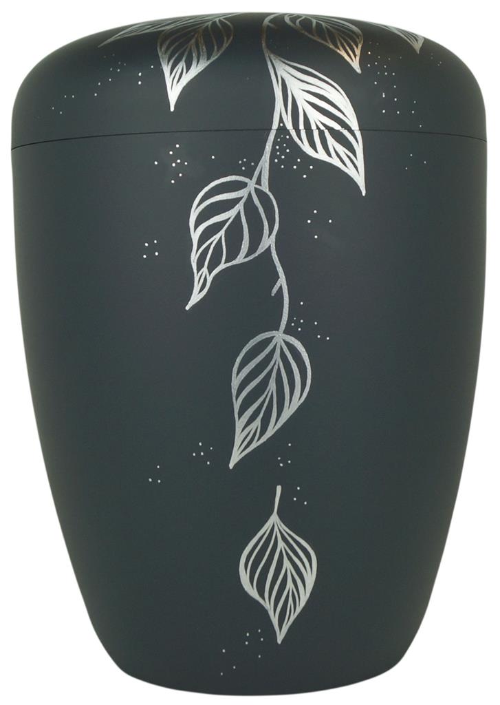 Kaufen grau-silber Spalt Urne Fallende Blätter Naturstoff