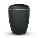 Spalt Urne Satin Black Lackiert Naturstoff-1