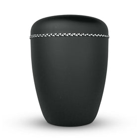 Spalt Urne Satin Black Lackiert Naturstoff