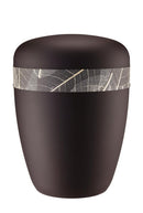 Spalt Urne Satin Black Lackiert Naturstoff-5