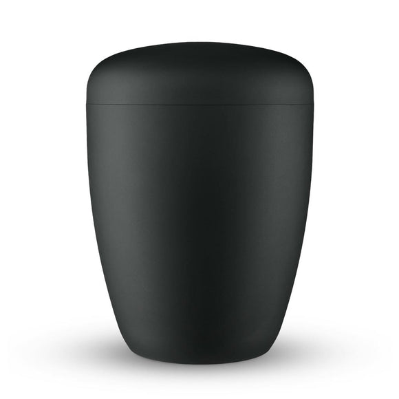 Spalt Urne Satin Black Lackiert Naturstoff