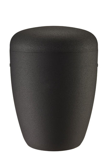 Urna Spalt in velluto nero laccato tessuto naturale