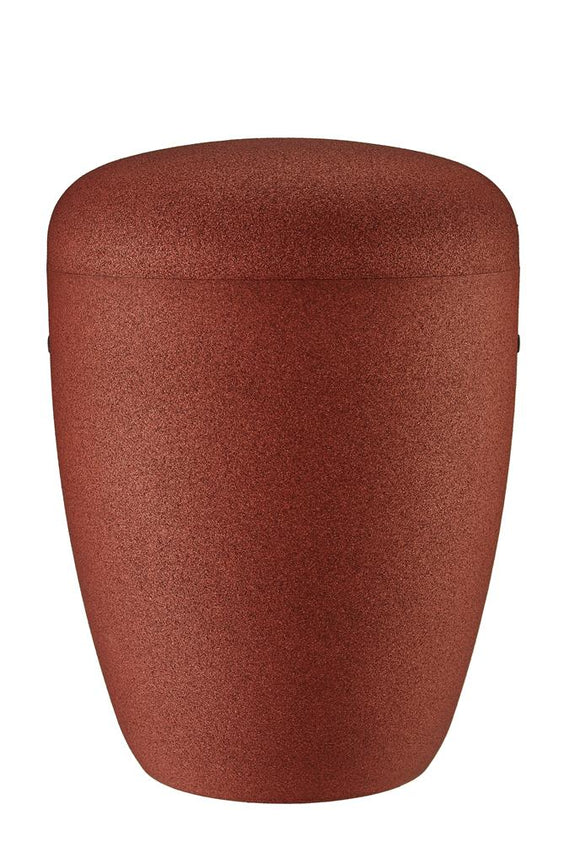 Urna spaccata Materiale naturale laccato marrone