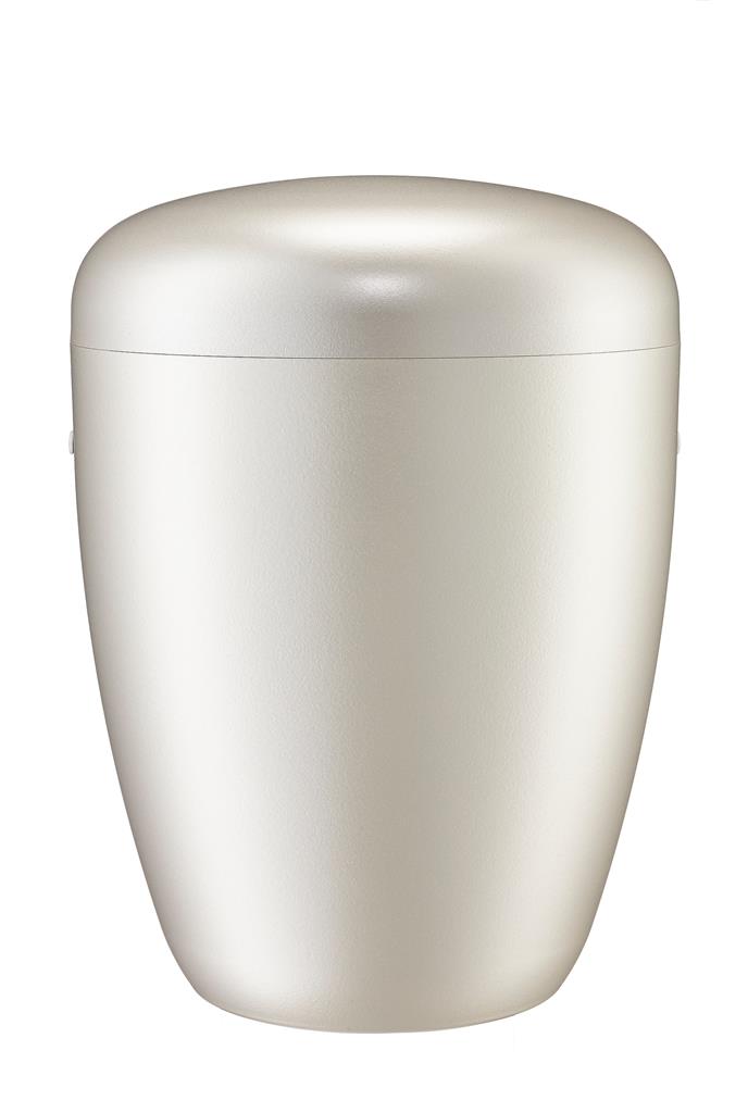 Spalt urn Metallic lacquered natural fabric