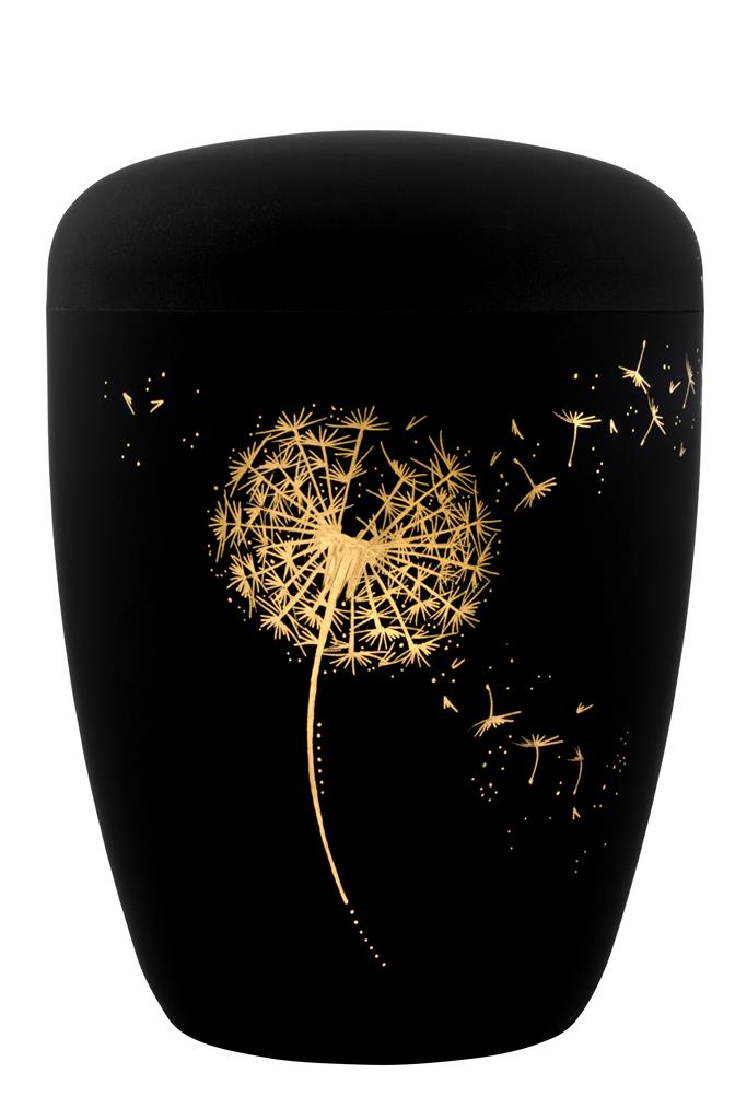 Buy schwarz-matt-gold Spalt urn dandelion natural fabric