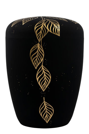 Spalt Urne Schwarz Matt Lackiert Naturstoff - 0