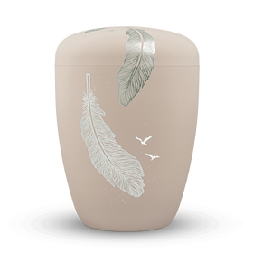 Spalt Urne Rosé matt lackiert Naturstoff - 0