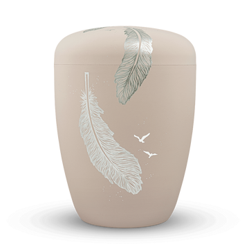 Spalt Urne Rosé matt lackiert Naturstoff - 0