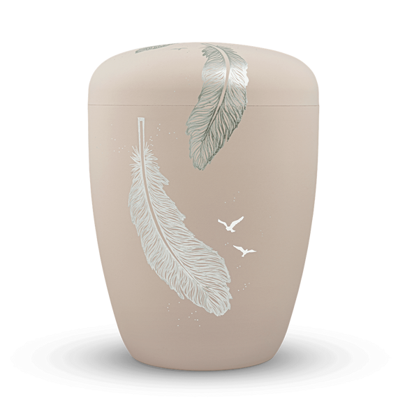 Spalt Urne Rosé matt lackiert Naturstoff