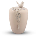 Spalt Urne Blätter und Vogel 3D-3