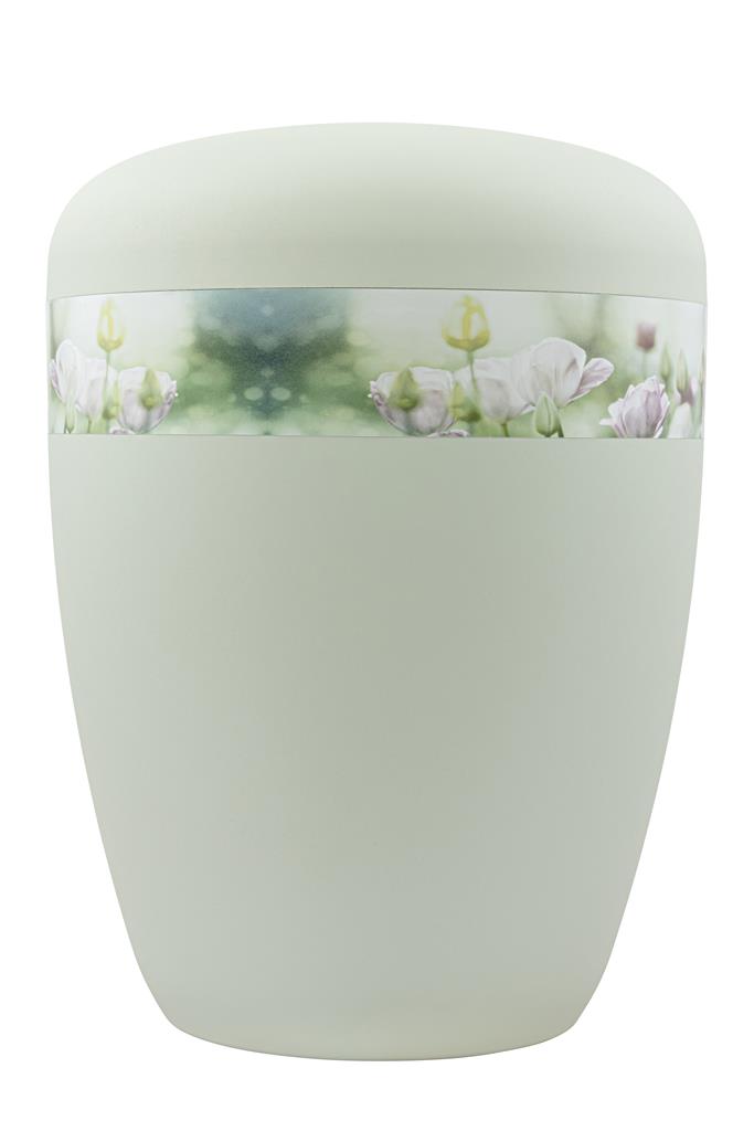 Kaufen foto-banderole-tulpen Spalt Urne Mint Matt Lackiert Naturstoff