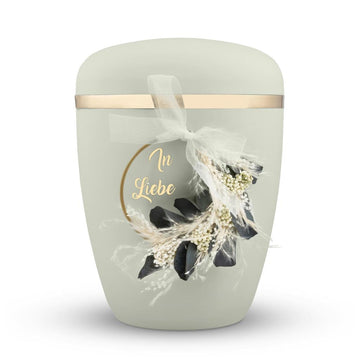 Spalt Urne Mint Matt Lackiert Naturstoff - 0