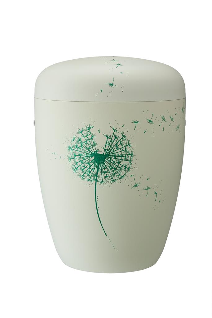 Spalt urn dandelion natural fabric