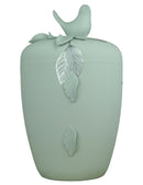 Spalt Urne Blätter und Vogel 3D-4