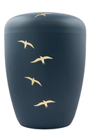 Spalt Urne Nachtblau Matt Lackiert Naturstoff-2