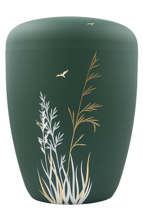 Spalt Urne Kieferngrün Matt Lackiert Naturstoff